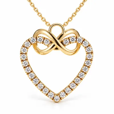Welbeck Infinity Heart Pendant