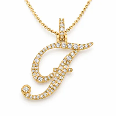 Letter F - Windsor Pendant