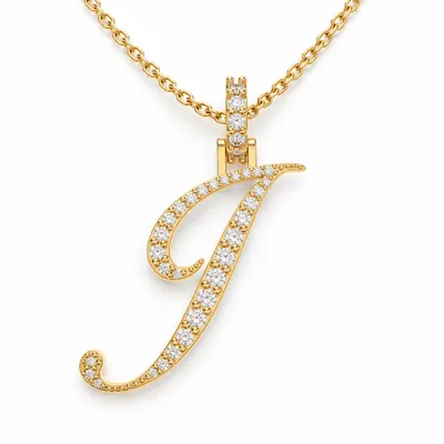 Letter J - Windsor Pendant