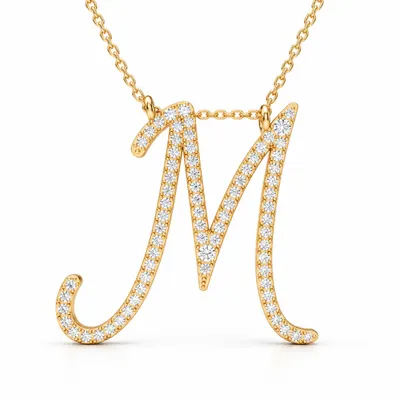 Letter M Pendant