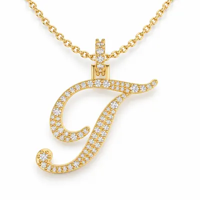 Letter T - Windsor Pendant