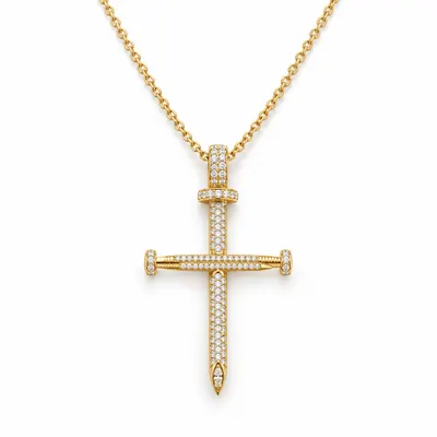 Aventine Nail Cross Pendant
