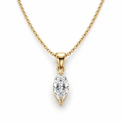 Linnea Marquise Claw Set Pendant