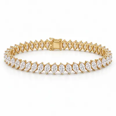 Marquise Tennis Bracelet (5 Pointer)