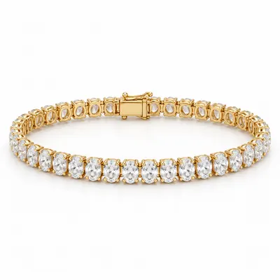 Oval Tennis Bracelet (50 Pointer)