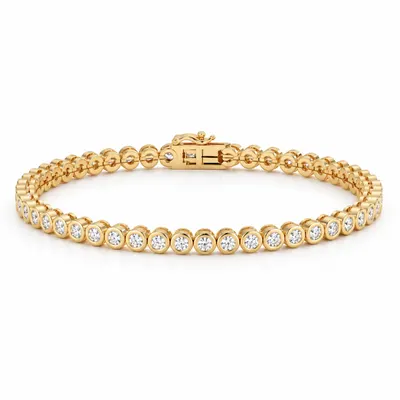 Torrington Round Bezel Tennis Bracelet