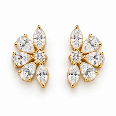 The Flora Fan Earrings