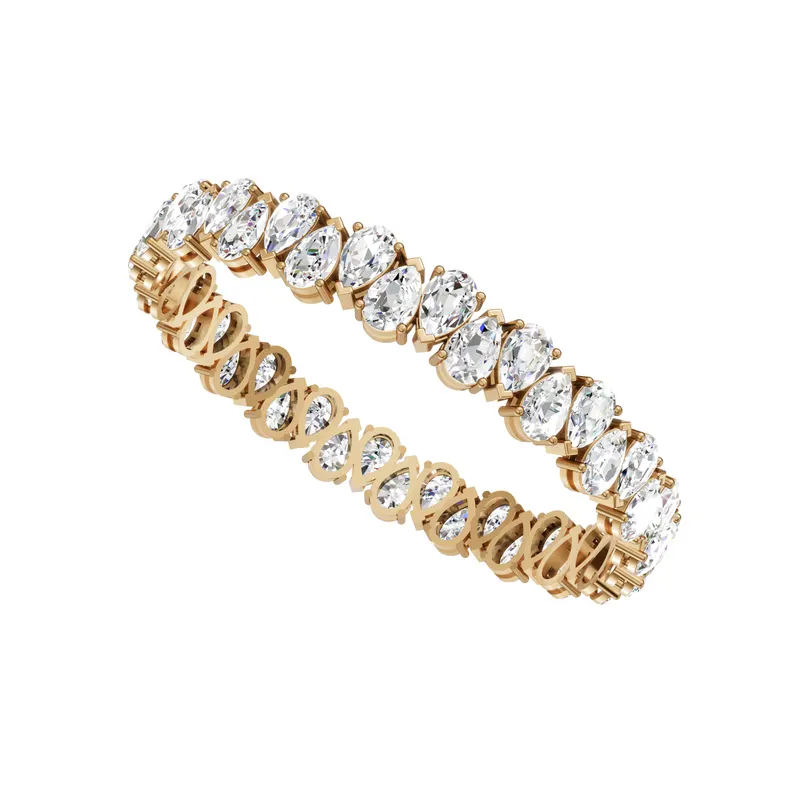 Alternating Pear Tennis Bracelet (60 Pointers)