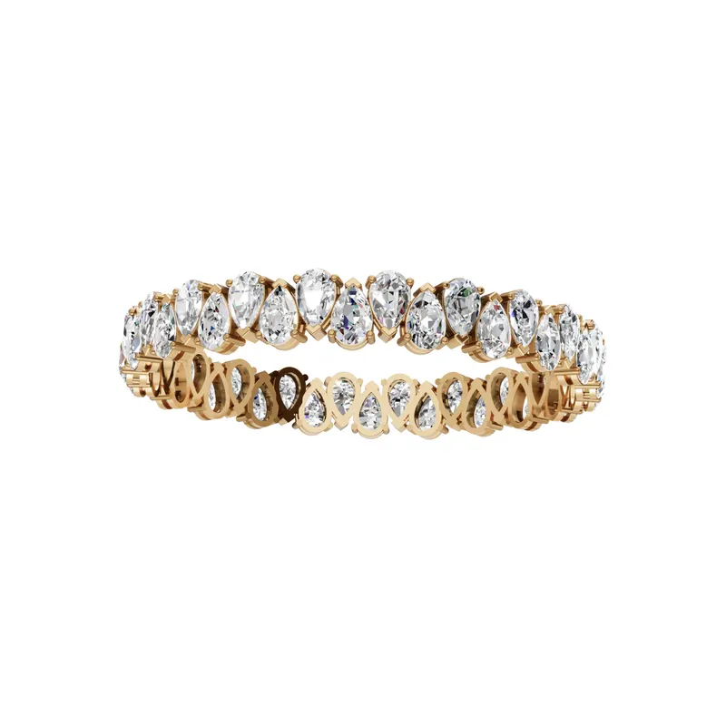 Alternating Pear Tennis Bracelet (60 Pointers)