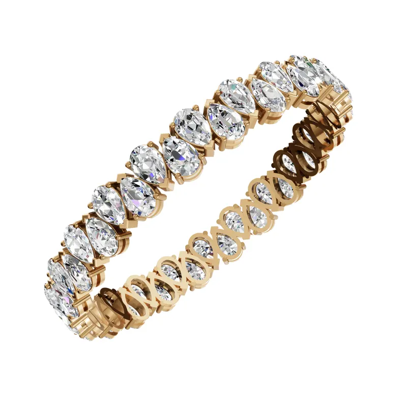 Alternating Pear Tennis Bracelet (60 Pointers)