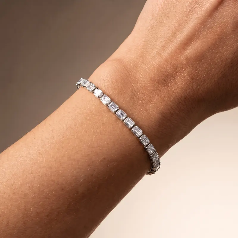 Sloane Emerald Cut Tennis Bracelet (80 Pointer)