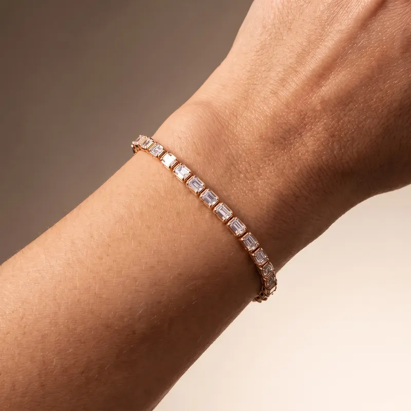 Sloane Emerald Cut Tennis Bracelet (80 Pointer)