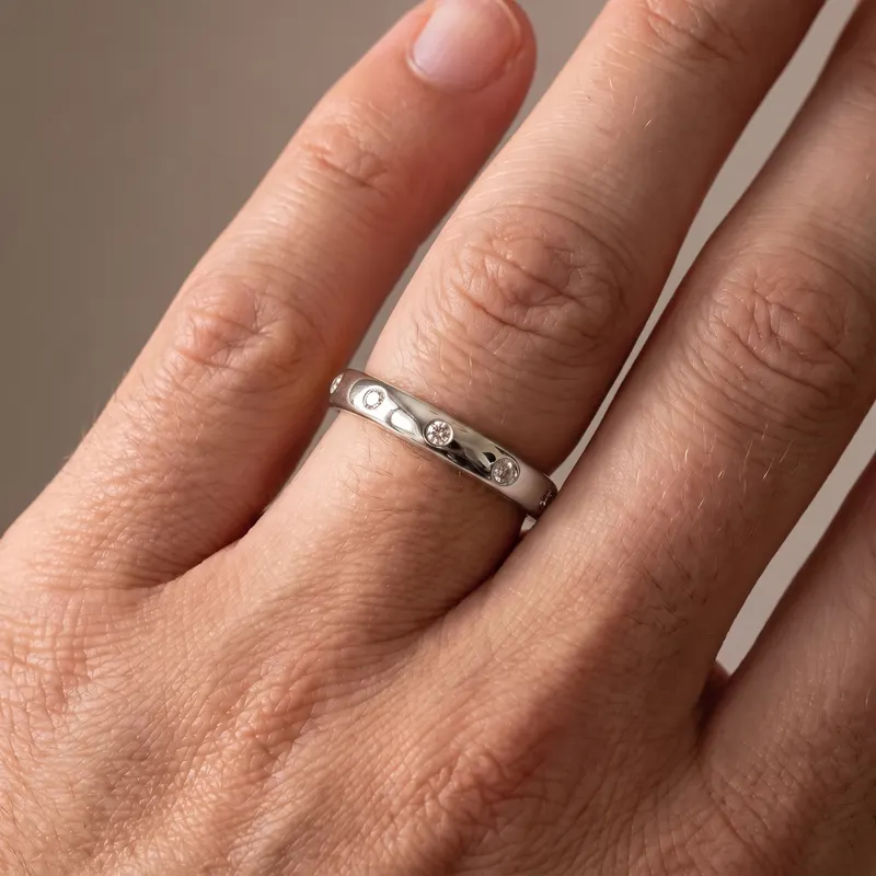 Lansdowne Scattered Diamond Wedding Band