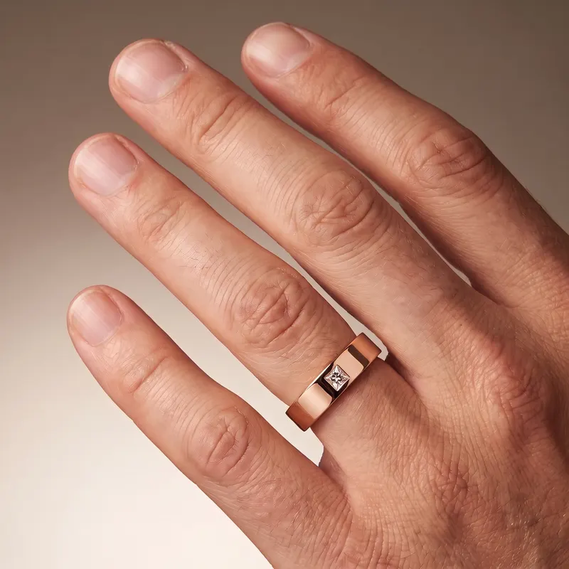 Jermyn Single Princess Wedding Band