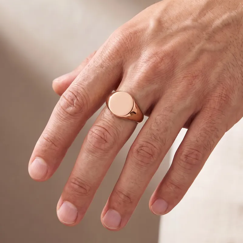 Round Signet Ring (Hollow)