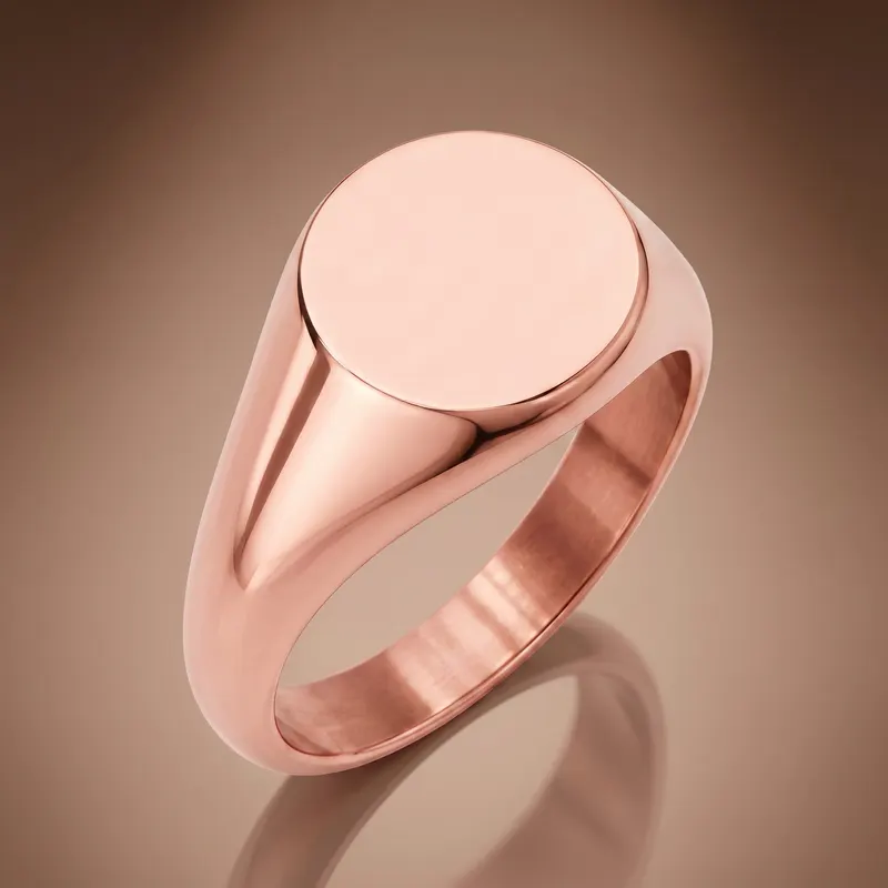 Round Signet Ring (Hollow)