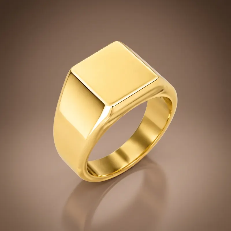 Square Signet Ring (Solid)