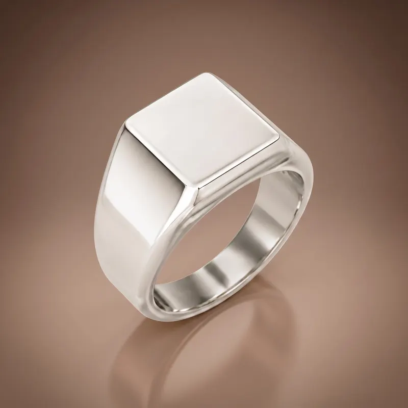 Square Signet Ring (Solid)