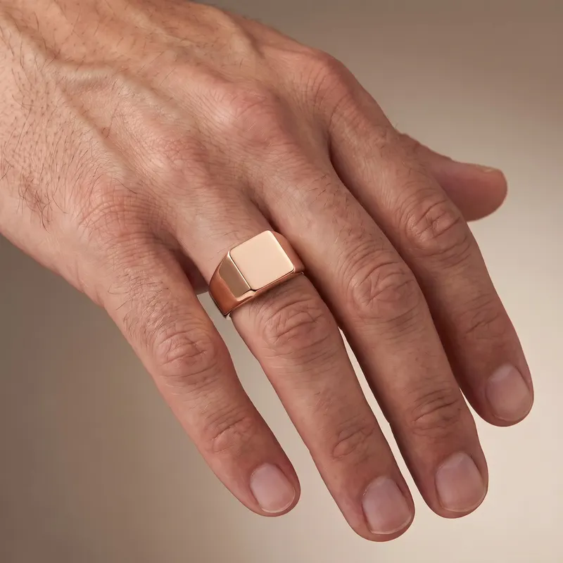 Square Signet Ring (Hollow)