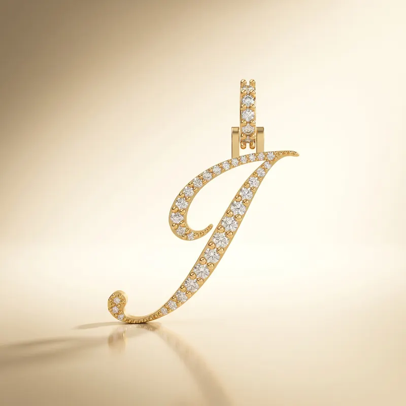 Letter J - Windsor Pendant