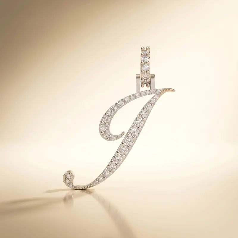 Letter J - Windsor Pendant
