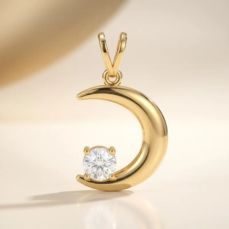 Paddington Crescent Moon Pendant