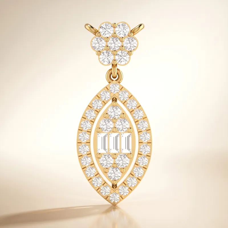 Blackheath Navette Drop Pendant