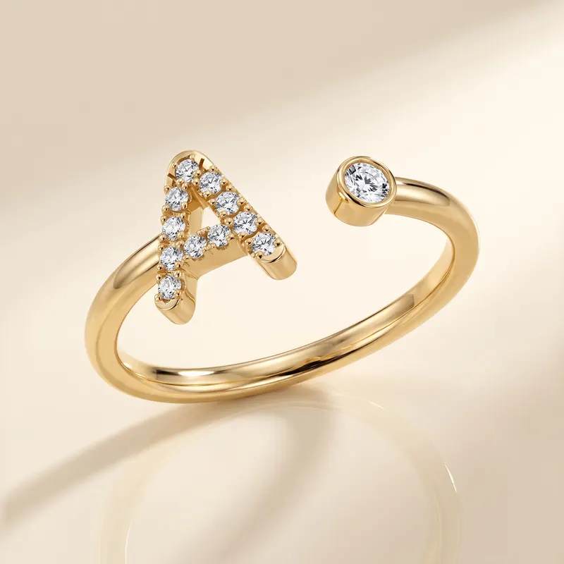 Mayfair Initial Ring - A