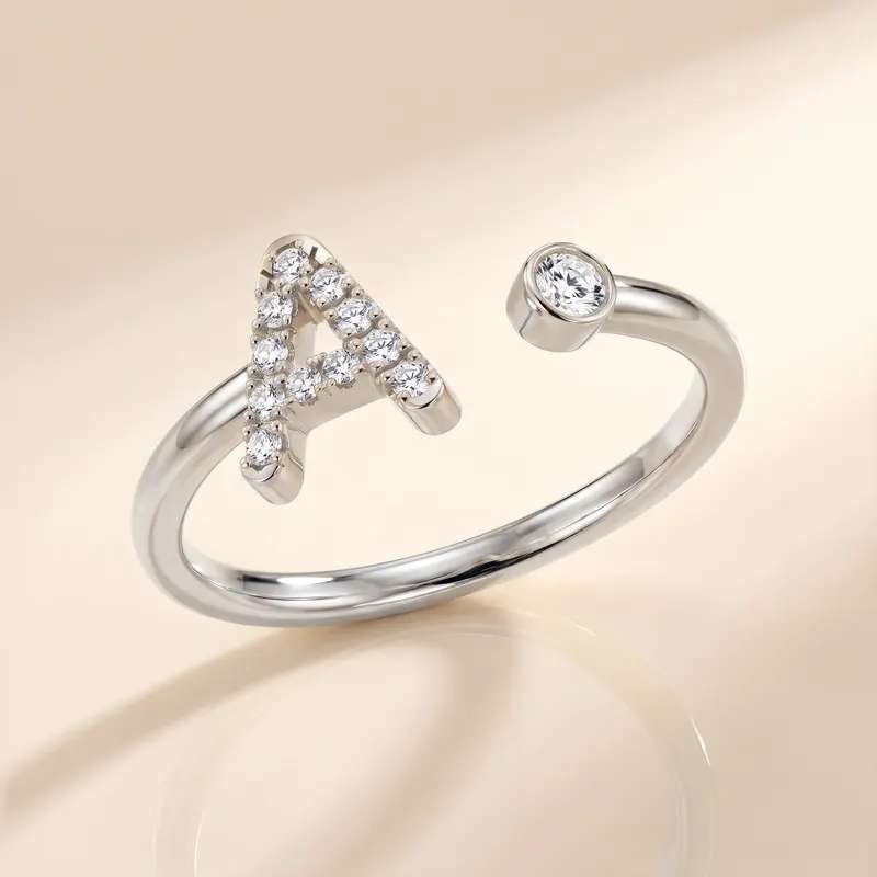 Mayfair Initial Ring - A