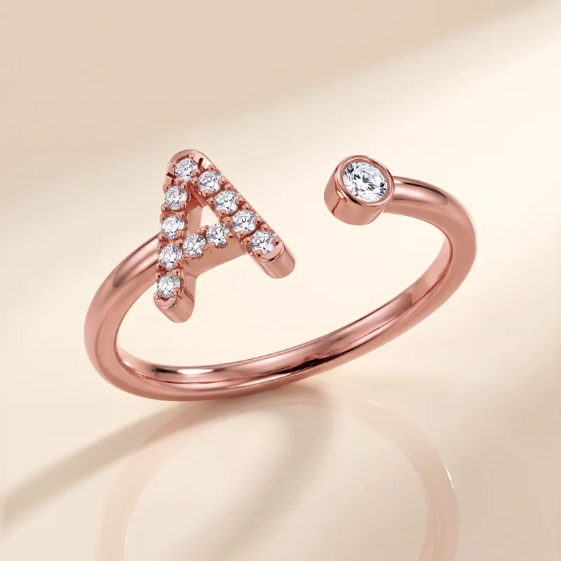 Mayfair Initial Ring - A