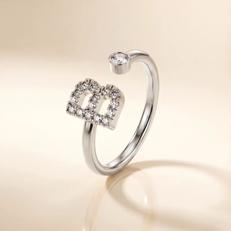 Mayfair Initial Ring - B