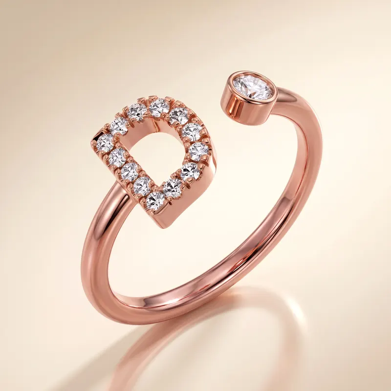 Mayfair Initial Ring - D