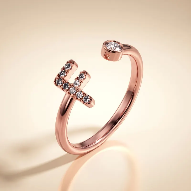 Mayfair Initial Ring - F