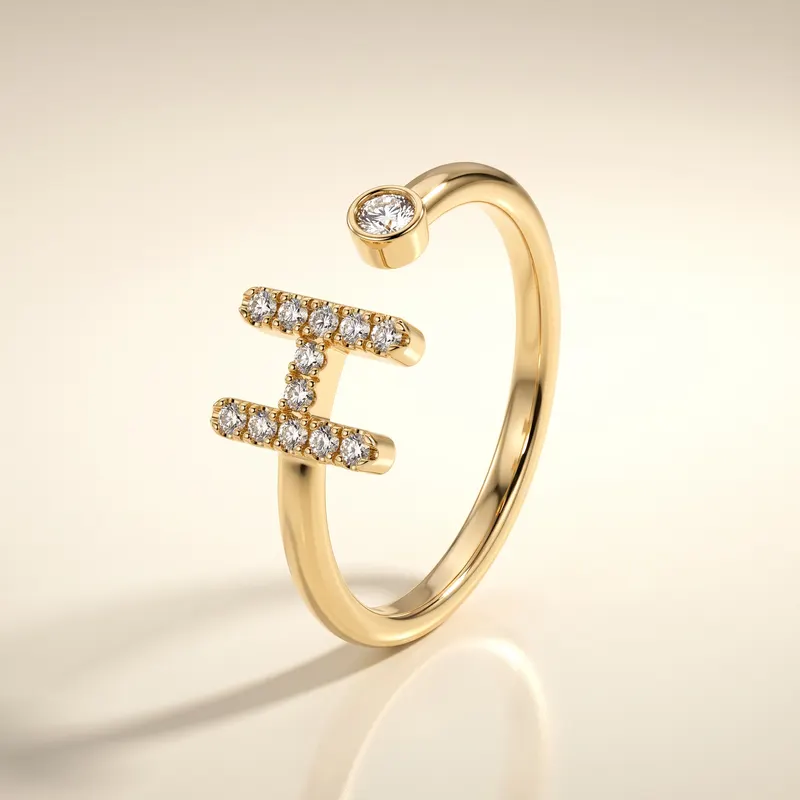 Mayfair Initial Ring - H