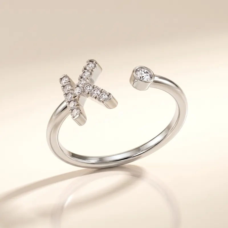 Mayfair Initial Ring - K
