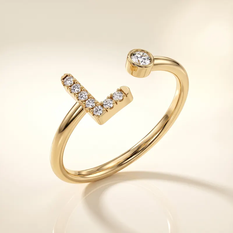 Mayfair Initial Ring - L