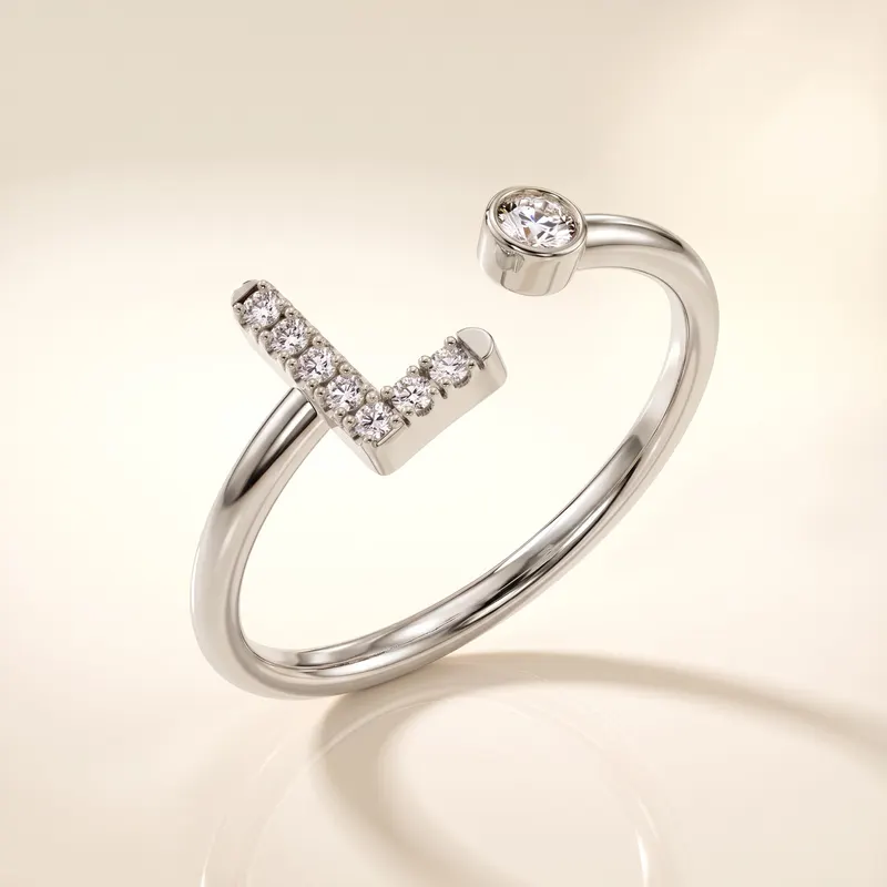 Mayfair Initial Ring - L
