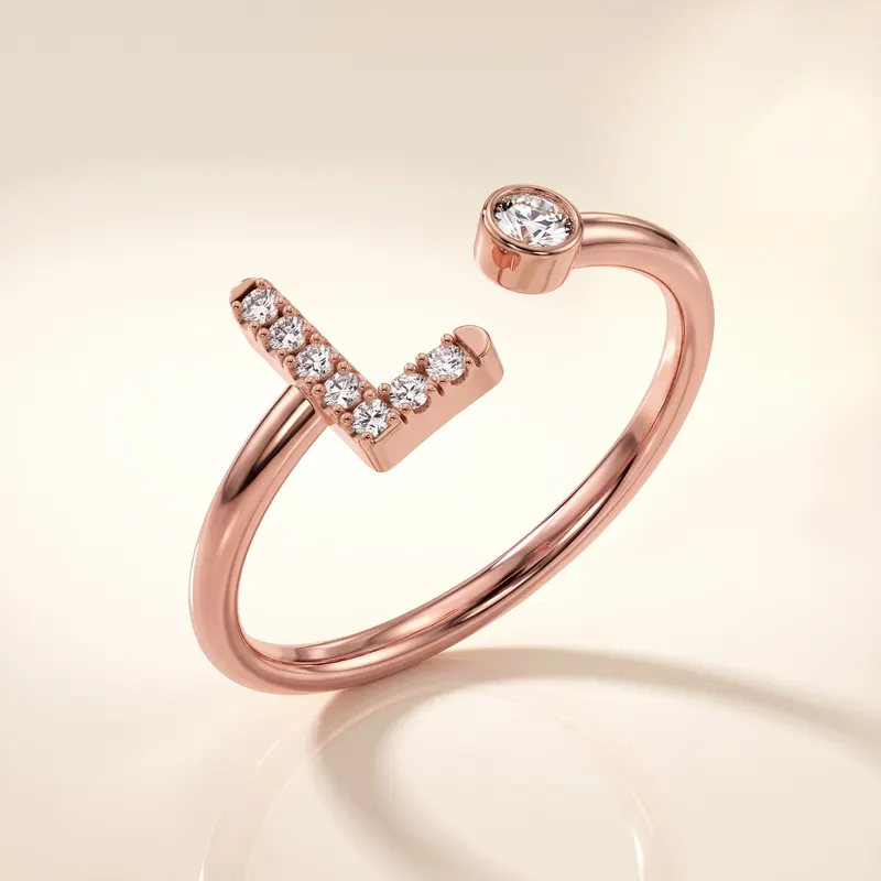 Mayfair Initial Ring - L