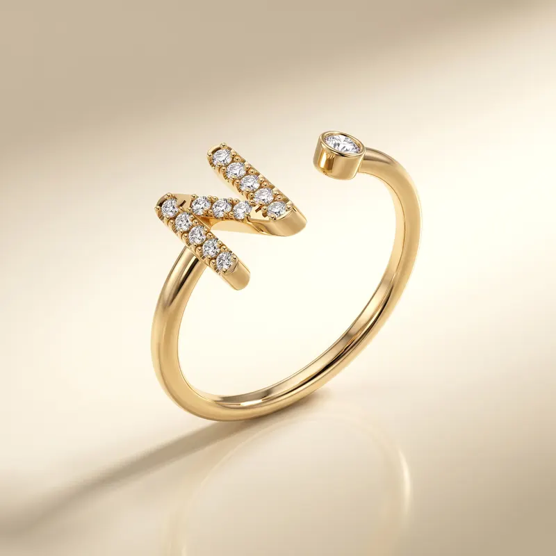 Mayfair Initial Ring - N