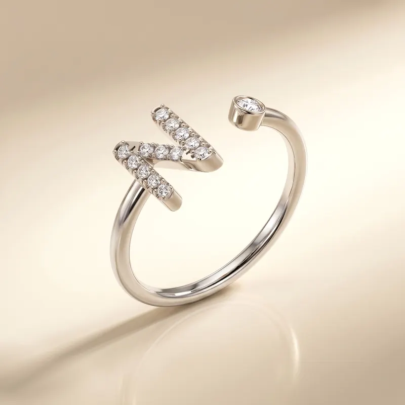 Mayfair Initial Ring - N