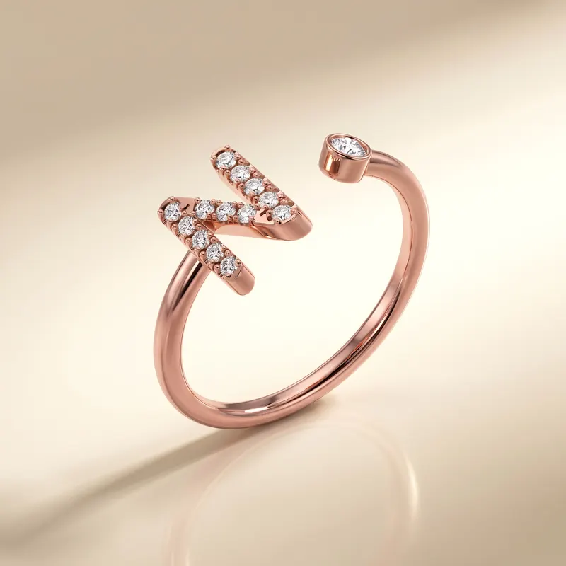 Mayfair Initial Ring - N