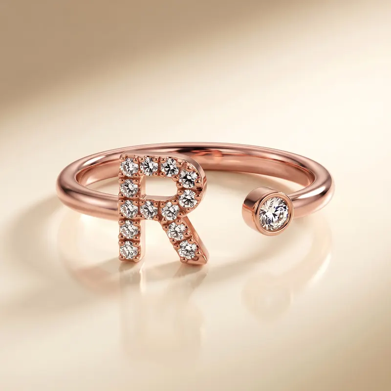 Mayfair Initial Ring - R