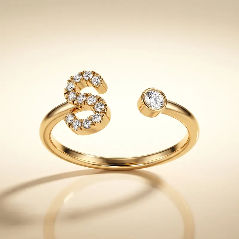 Mayfair Initial Ring - S