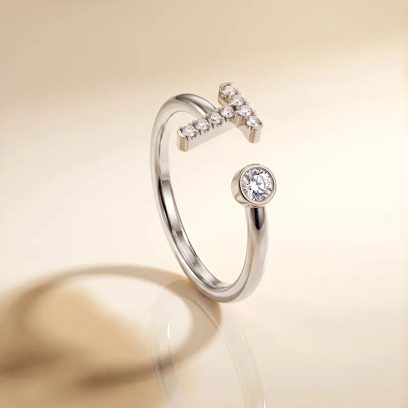 Mayfair Initial Ring - T