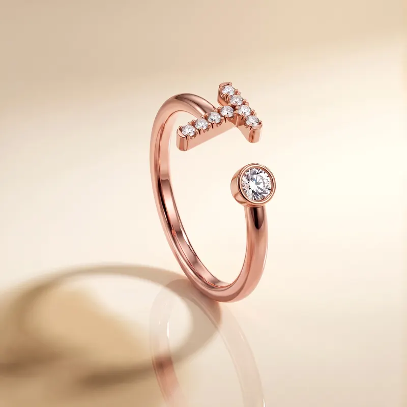 Mayfair Initial Ring - T