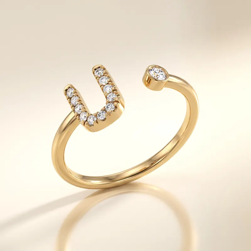 Mayfair Initial Ring - U