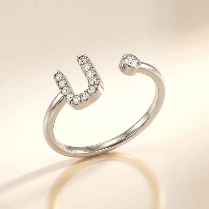 Mayfair Initial Ring - U