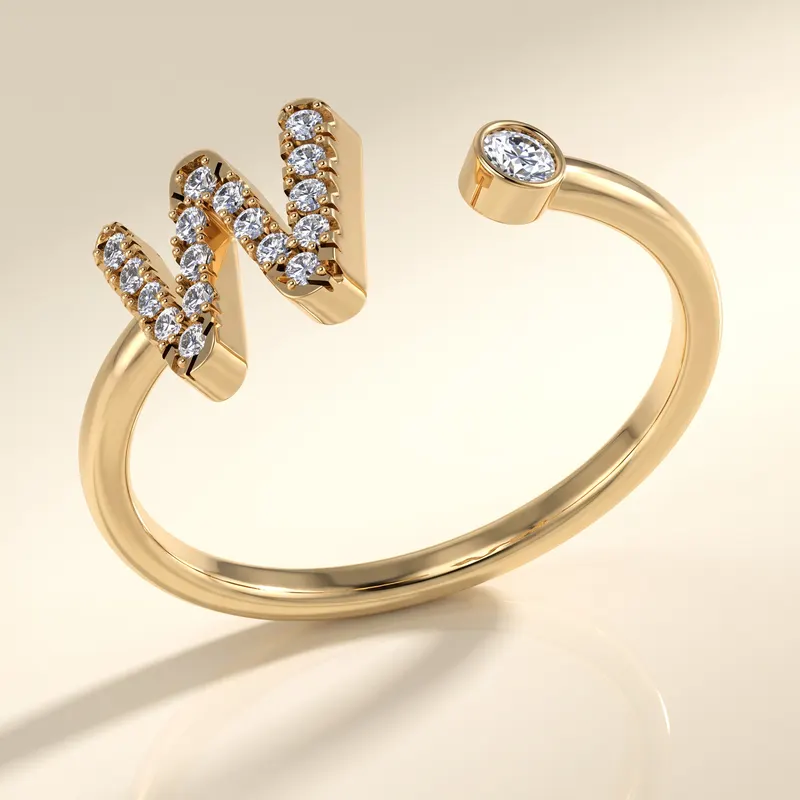 Mayfair Initial Ring - W