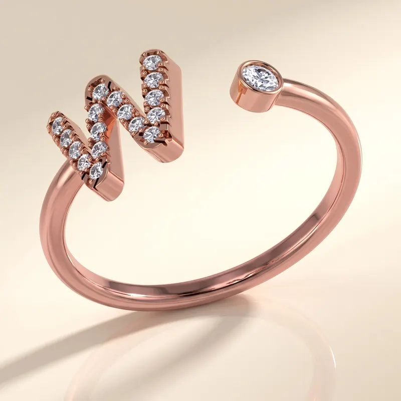 Mayfair Initial Ring - W