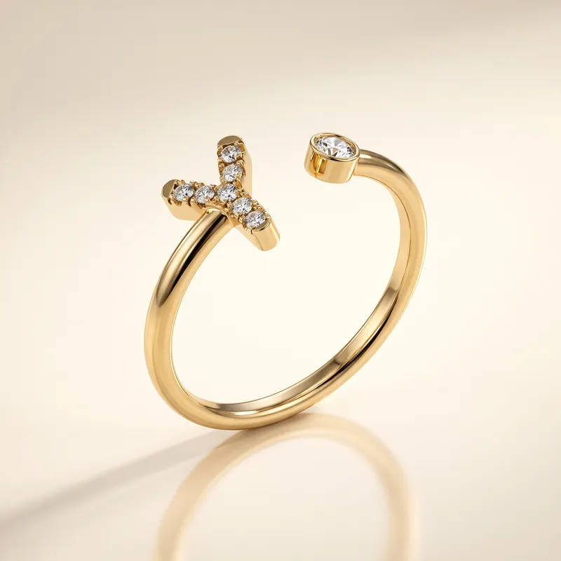 Mayfair Initial Ring - Y